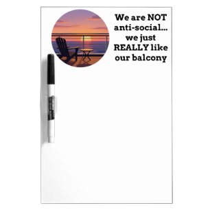 Introverted Cruise Couple Door Magnet White Board