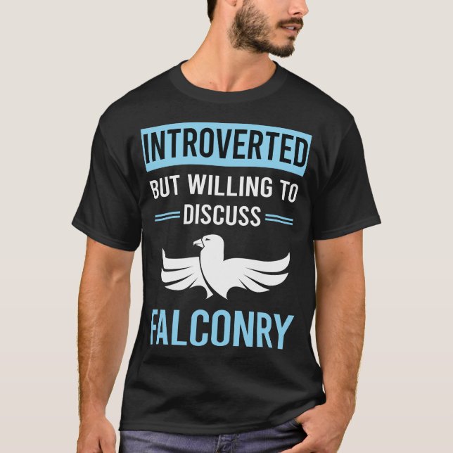 Introverted Falconry Falconer T-Shirt (Front)