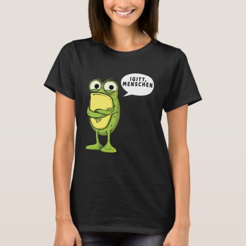 Introverted Frog Weirdo Morning Group Igitt People T_Shirt