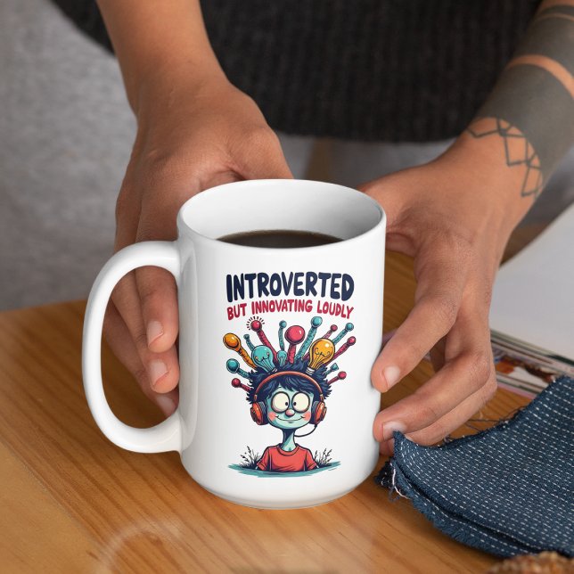 Introverted Innovator Quirky Creative  Coffee Mug (Creator Uploaded)