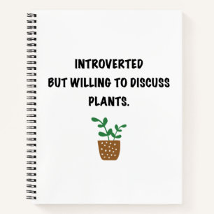 Introverts and plants notebook