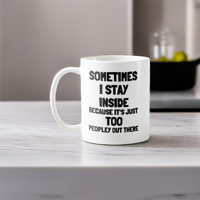 Introvert's Dream Mug Set: Recharge & Reflect (Funny Mug For Introvert Anti Social People Its Way Too Peopley Outside Gift Cup )