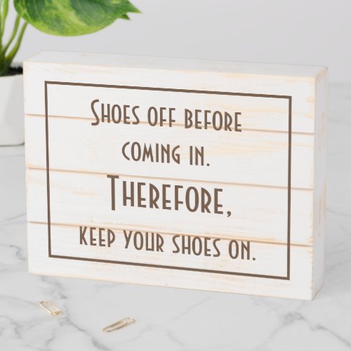Introverts Funny Entryway  Wooden Box Sign