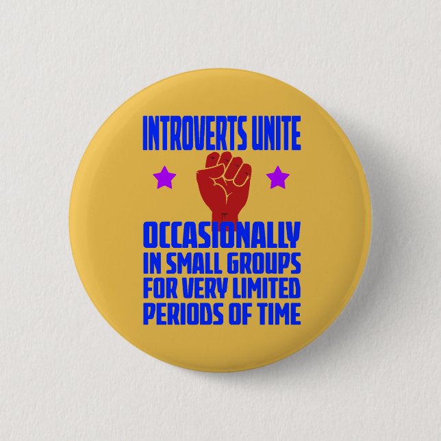 introverts unite button (Front)