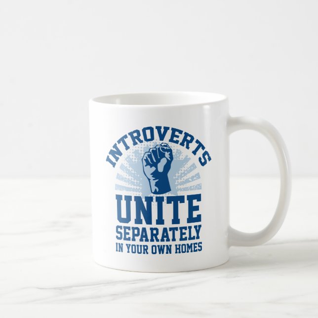 Introverts Unite Coffee Mug (Right)