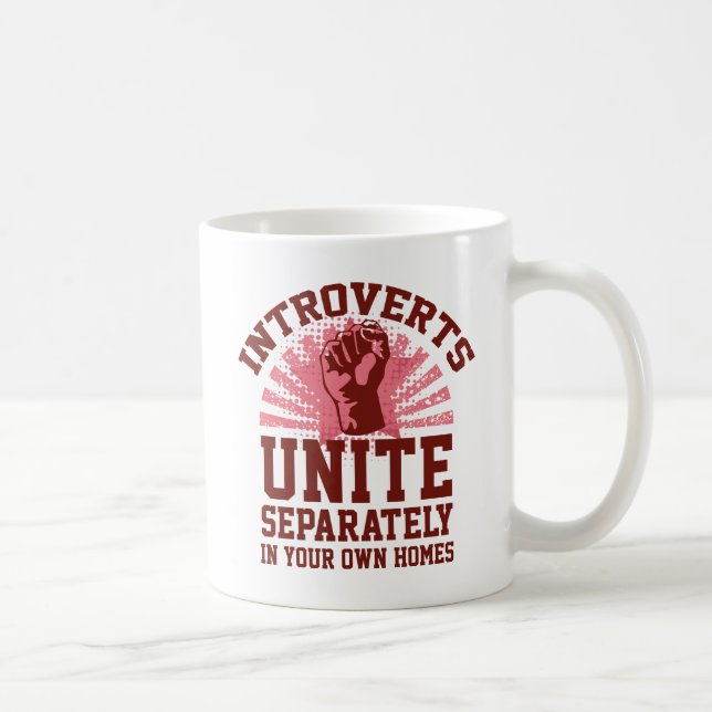 Introverts Unite Coffee Mug (Right)