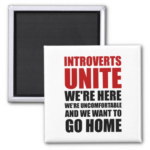 Introverts Unite Magnet