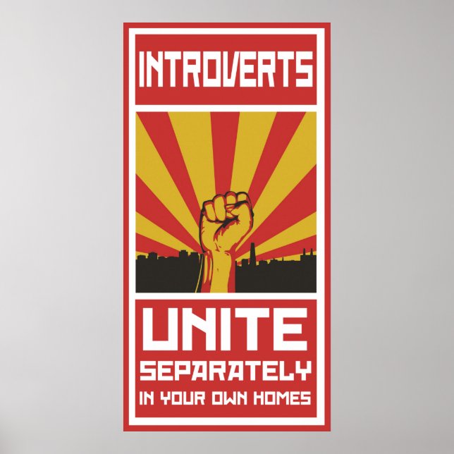 Introverts Unite Poster (Front)
