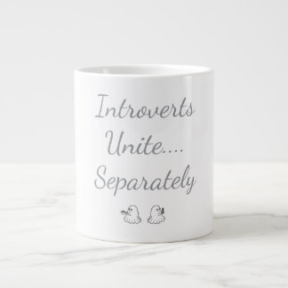 Introverts Unite Separately Ghosts Giant Coffee Mug