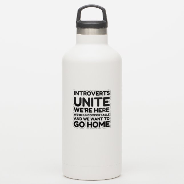 Introverts Unite Sticker (Waterbottle)