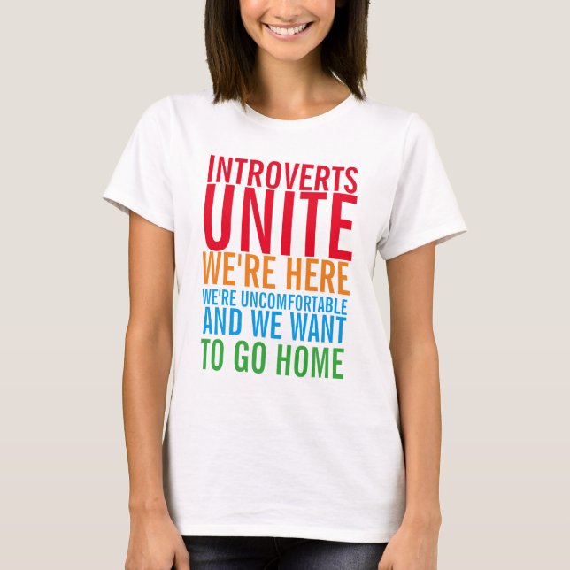 INTROVERTS UNITE T-Shirt (Front)