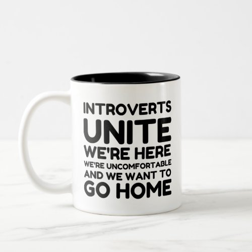 Introverts Unite Two_Tone Coffee Mug