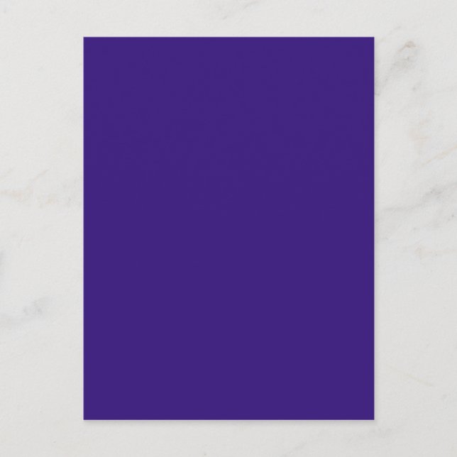 Intuitively Idealistic Blue Color Postcard (Front)