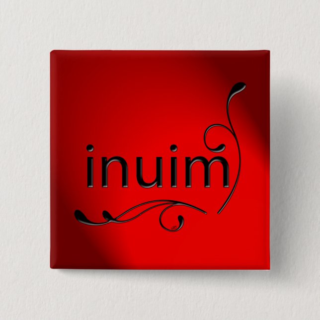 inuim pinback button (Front)