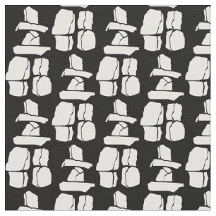 Inuit Art Fabric Vancouver Inukshuk Art Fabric