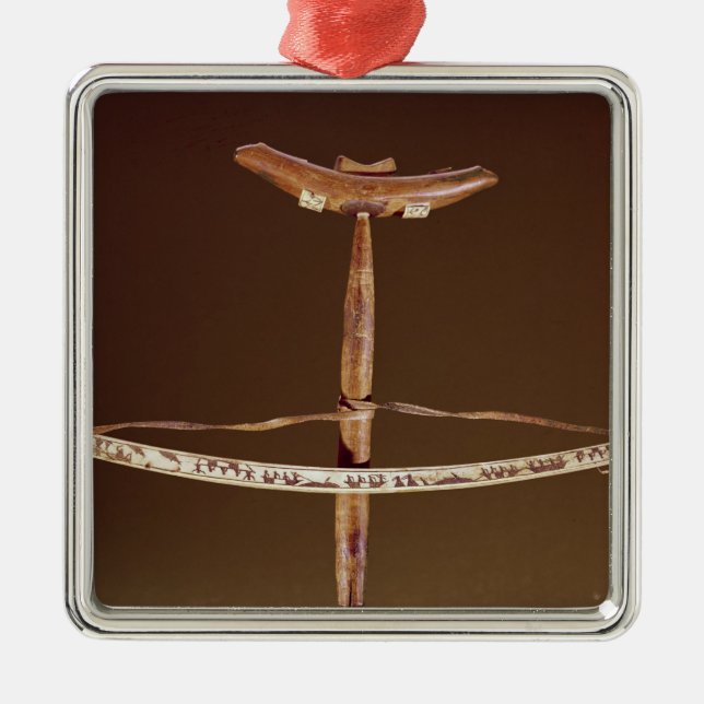 Inuit bow drill metal ornament (Front)