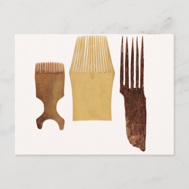 Inuit combs, from Northwest American coast Postcard (Front)