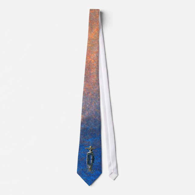 Inuit Inukshuk Native American Spirit Collection Neck Tie (Front)