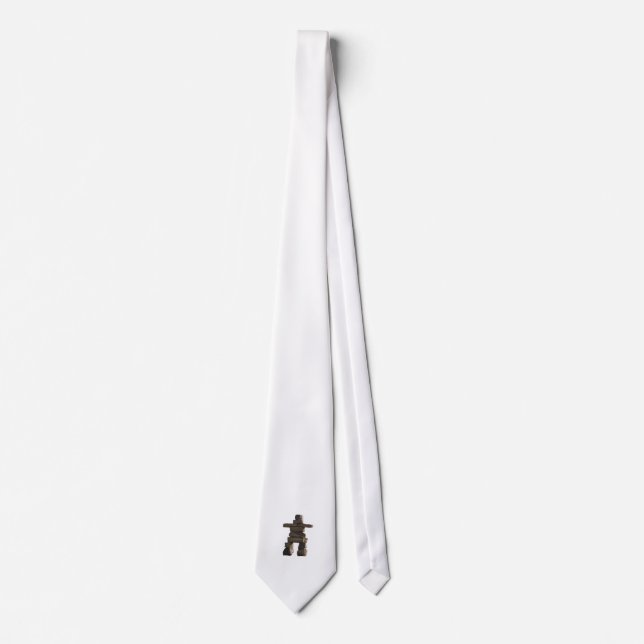 Inuit Inukshuk Native American Spirit Collection Tie (Front)