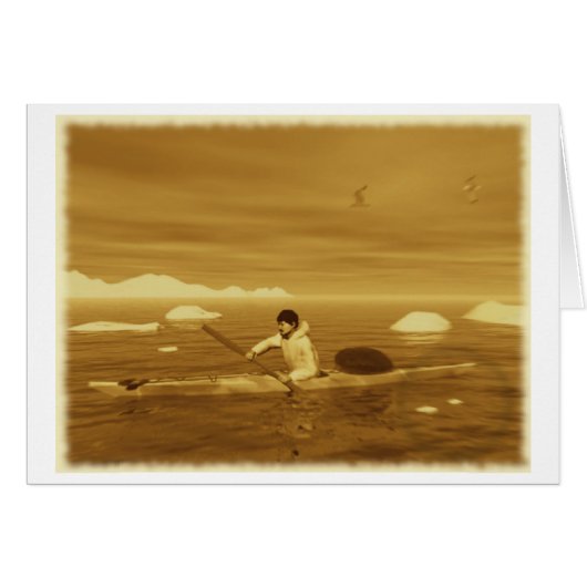 Inuit Kayak Cards (Front Horizontal)