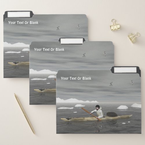 Inuit Kayak  File Folder