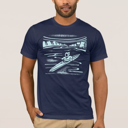 Inuit kayak graphic design T_Shirt