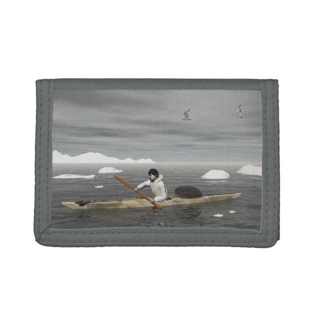 Inuit Kayak Trifold Wallet (Front)