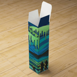 Inuit Love Wine Box Northen Lights Art Wine Box
