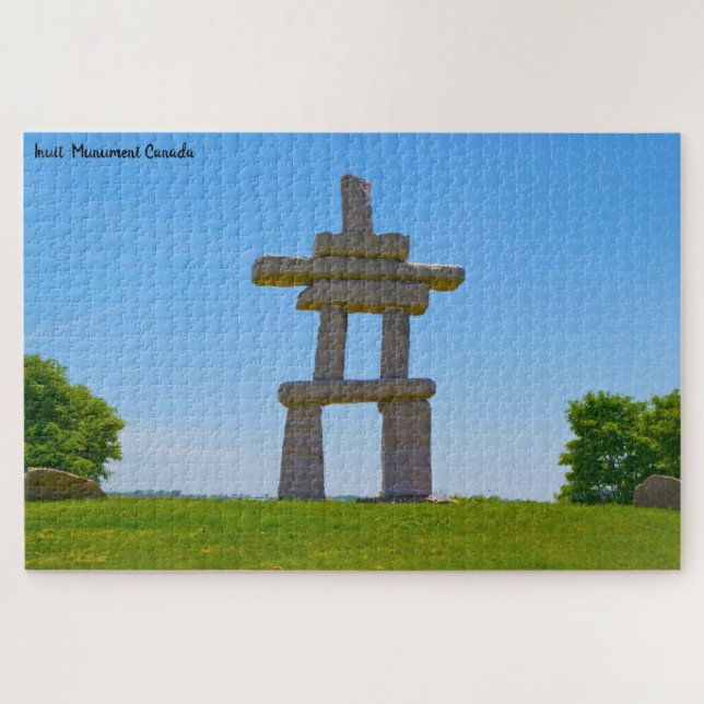 Inuit Monument Canada Monument Jigsaw Puzzle (Horizontal)