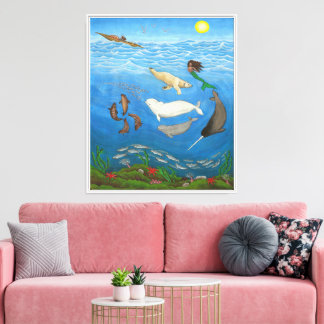 Inuit Myth Painting Canvas Prints