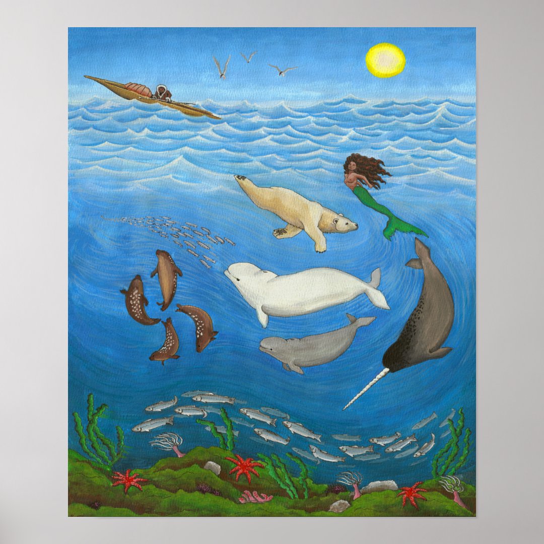 Inuit Myth Painting Posters & Prints | Zazzle