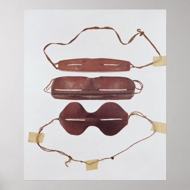 Inuit sun/snow 'glasses' poster (Front)