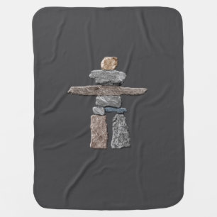 Inukshuk Inuit Stones Native American T-Shirt Baby Blanket