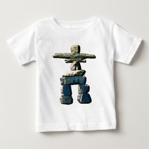 Inukshuk Native American Spirit Stones Baby T_Shirt