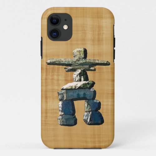 Inukshuk Native American Spirit Stones iPhone 11 Case