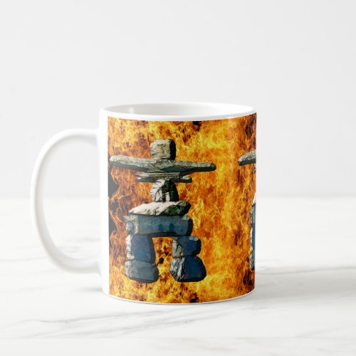 Inukshuk Native American Spirit Stones Coffee Mug