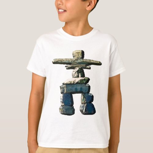 Inukshuk Native American Spirit Stones T_Shirt