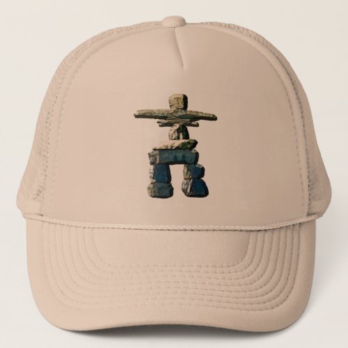 Inukshuk Native American Spirit Stones Trucker Hat