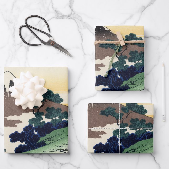 Inume Pass, Kōshū Poster Wrapping Paper Sheets (Front)