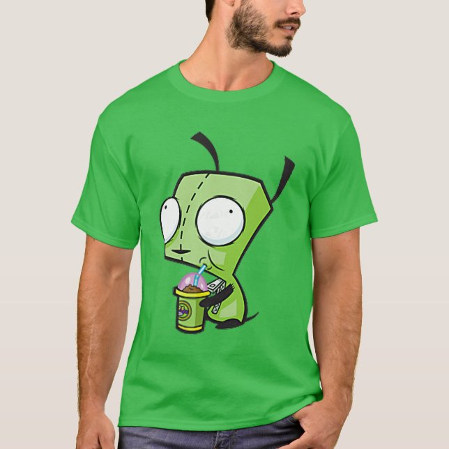 Invader Zim Gir Front Back Nickelodeon Cartoon fam T-Shirt (Front)