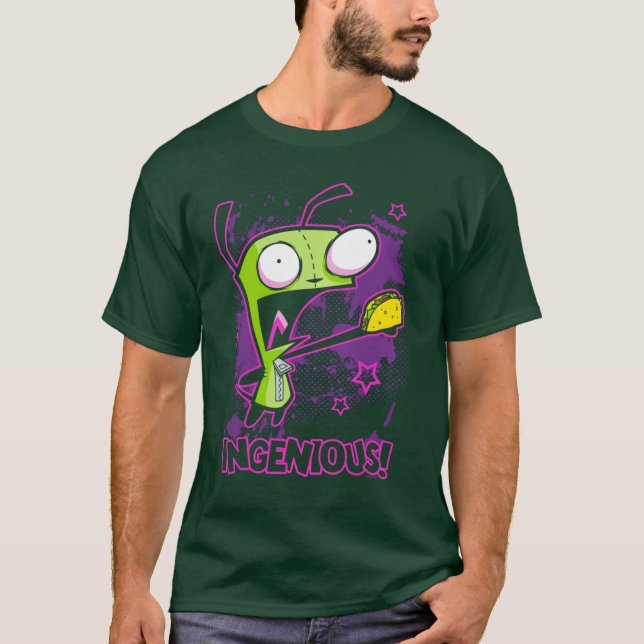 Invader Zim Ingeniousaco Gir Y2K Cartoon Pullover  (Front)