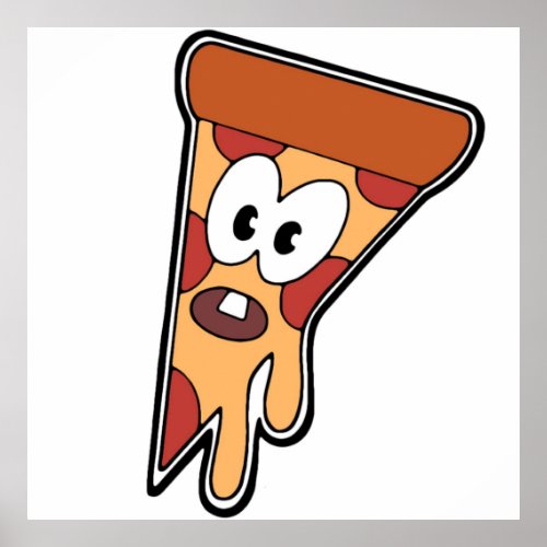 Invader Zim Pizza Decal Poster