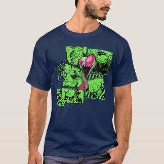 Invader Zim Zim Screaming Doom Comic Panels Collag T-Shirt
