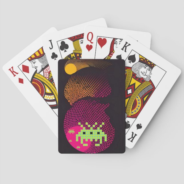 Invading Space Kings Poker Cards (Back)