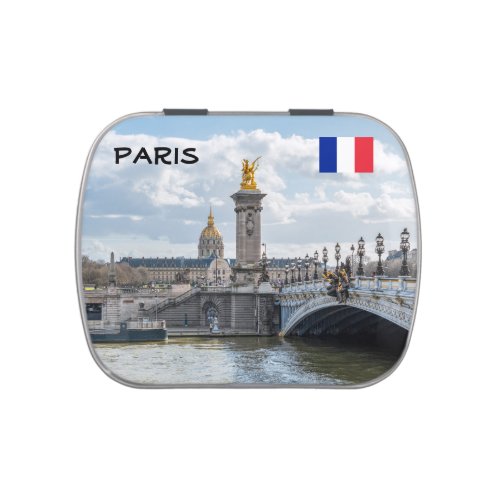 Invalides and Pont Alexandre III bridge _ Paris Candy Tin