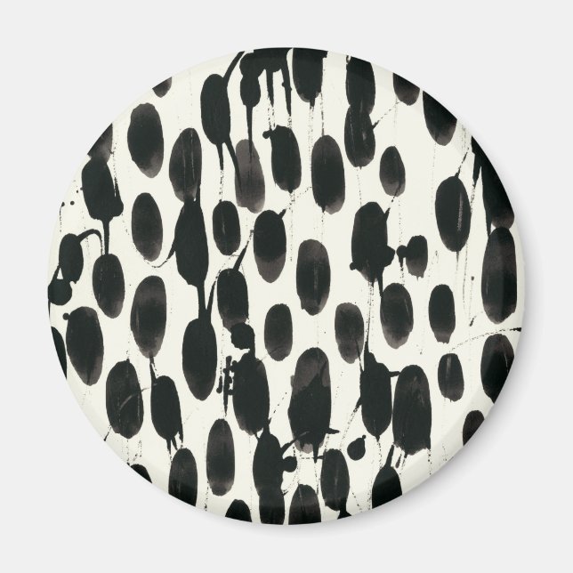 Invariable I | Black Watercolor Magnet (Front)