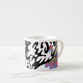 "Invasion" Abstract Art Espresso Cup