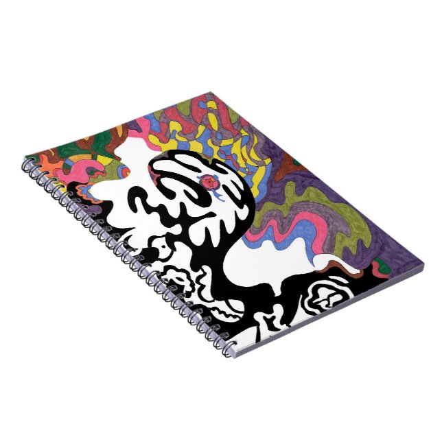 "Invasion" Abstract Art Notebook (Right Side)