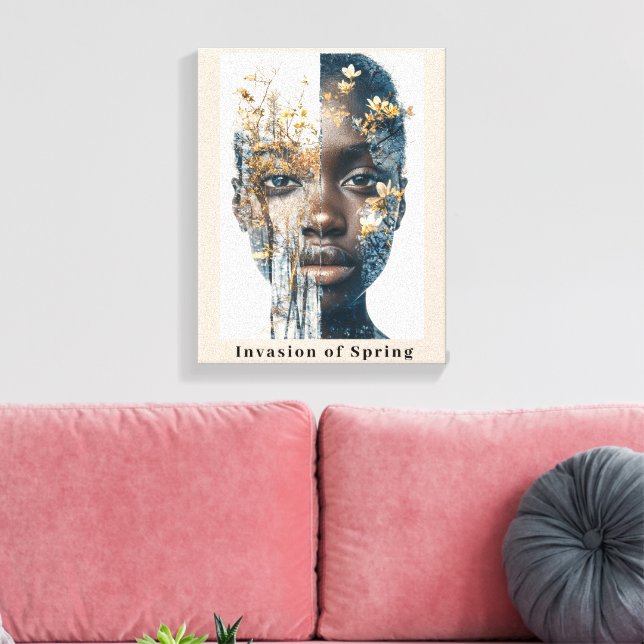 Invasion of Spring Canvas Print (Insitu(LivingRoom))