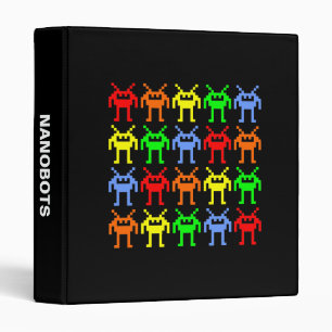 Invasion of the Multi-color Nanobots 3 Ring Binder